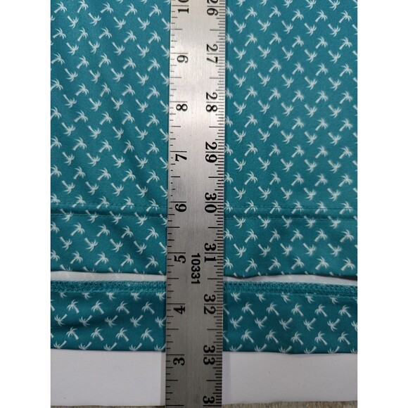 Footjoy Golf Polo Mens XL Palm Tree Graphic Green Casual Stretch - Picture 7 of 10